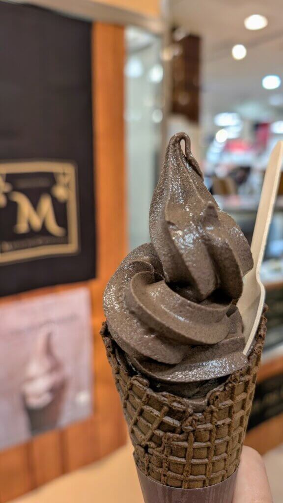 マジ デュ ショコラのカカオソフトクリーム