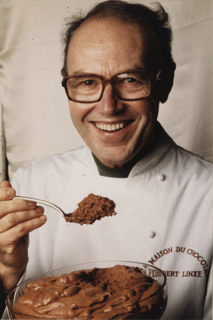 Robert Linxe (1929-2014), chocolatier et auteur français, fondateur de La Maison du Chocolat, Paris, France.